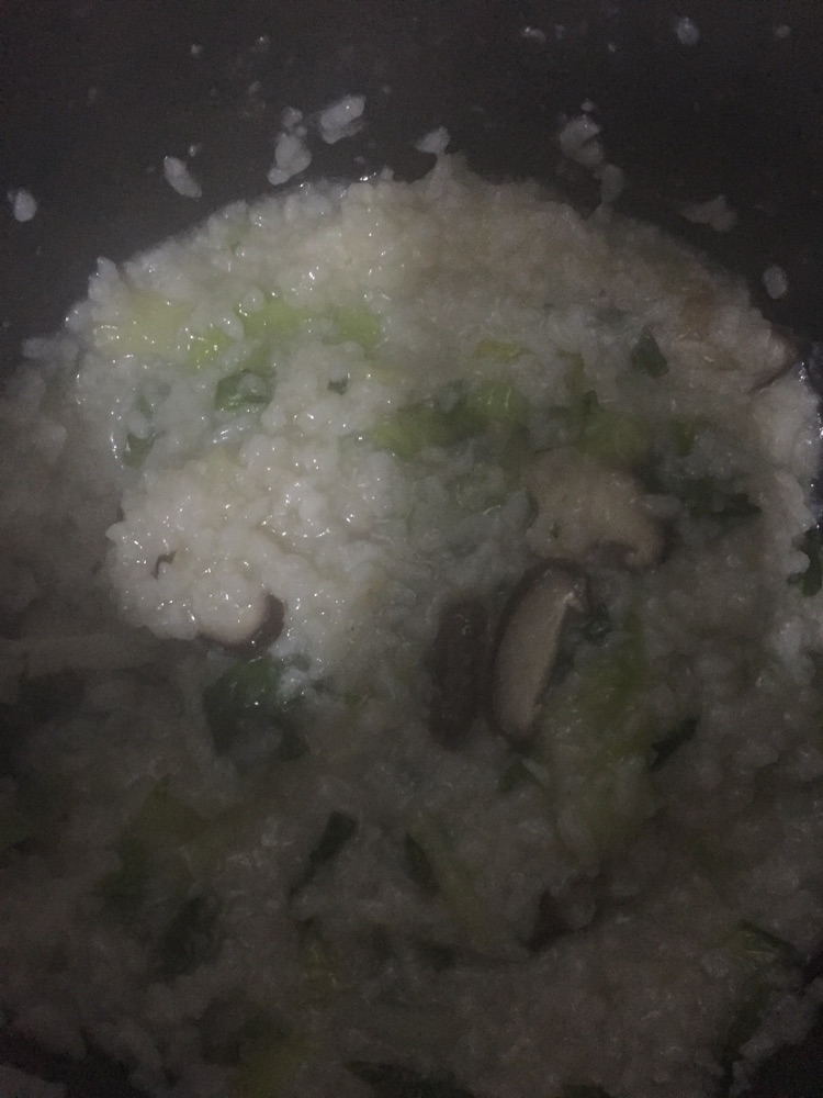 青菜香菇菜泡饭的做法图解6