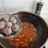 西红柿蘑菇牛肉丸子汤的做法图解9