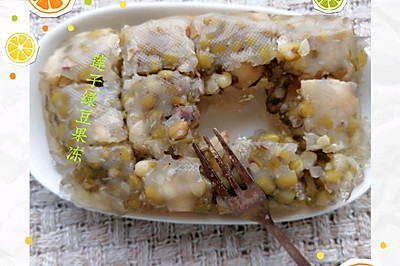 莲子绿豆果冻