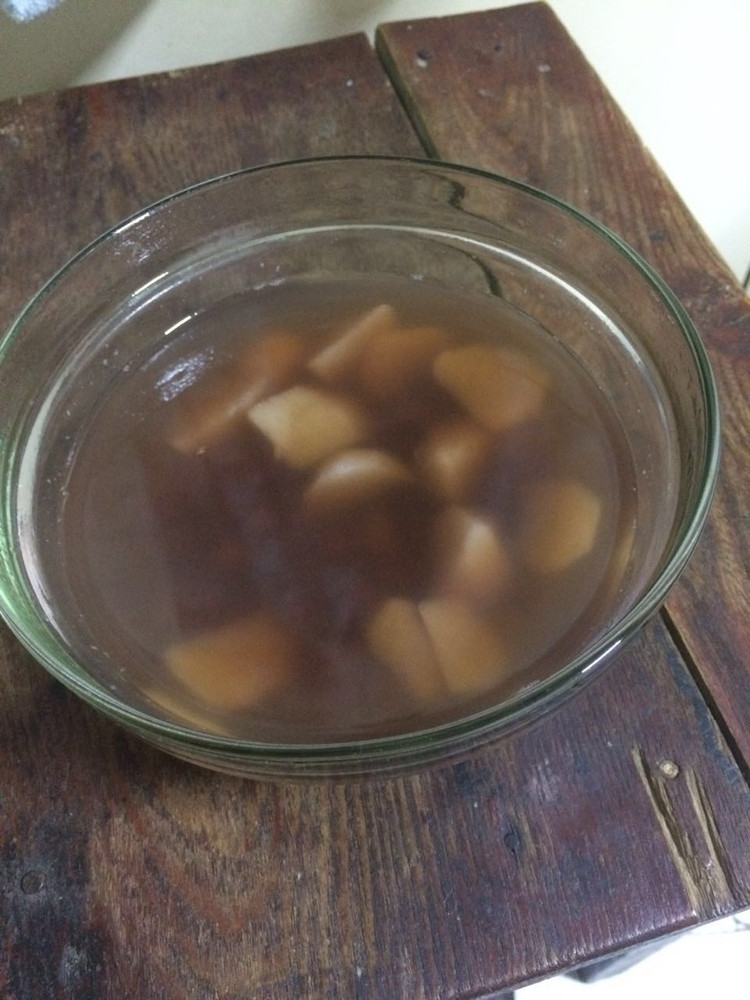 冬日暖饮～红豆山药甜水的做法