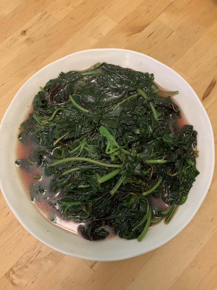 蒜炒红米苋的做法