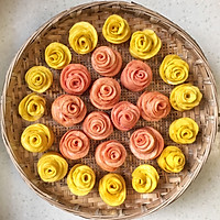 玫瑰花馒头 火龙果版本的做法图解12
