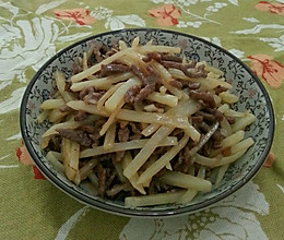 沙茶牛肉炒土豆丝的做法