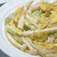 尝试地中海饮食第4天丨海鲜菇丝瓜炒蛋的做法图解4