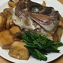 日式煮鱼头（鯛のあら煮）