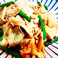 蛋香豆皮炒青蒜的做法图解6