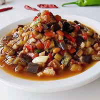 蒜辣酱肉茄茄丁的做法图解6