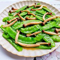 荷兰豆炒菌菇的做法图解9