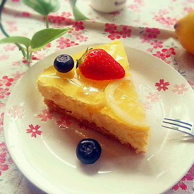 清新与浓郁的奇妙碰撞——柠檬酸奶重乳酪