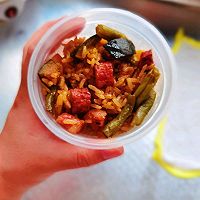 #轻食季怎么吃#腊肠焖饭的做法图解8