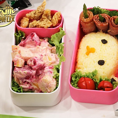 可爱的小熊便当，叶一茜的爱心营养美味