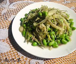 #中秋团圆食味#南通特色菜—毛豆炒蘘荷的做法