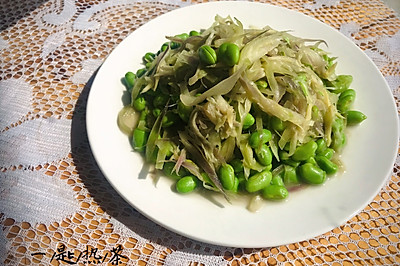 南通特色菜—毛豆炒蘘荷