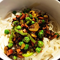 雪菜火腿丁面面的做法图解4