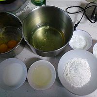 爱莎女王翻糖芭比蛋糕(抹茶红豆)的做法图解1