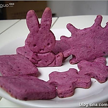 漂亮的紫薯饼干
