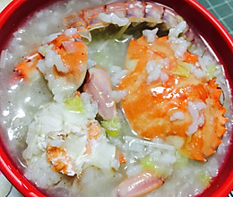 海鲜虾蟹粥的做法