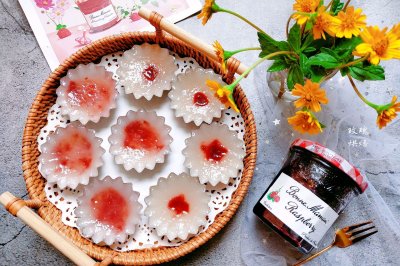 树莓果酱砵仔糕