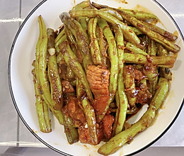 豆角炒肉的做法