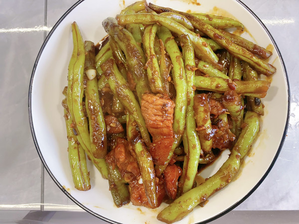 豆角炒肉