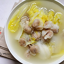鱼皮饺白菜汤