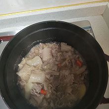 干贝虾米芥菜瘦肉煲