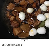 鹌鹑蛋红烧肉的做法图解4