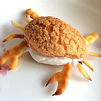原创螃蟹泡芙：螃蟹吐泡泡 #长帝烘焙节#的做法图解11