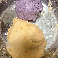 红薯粉～彩色团子的做法图解3