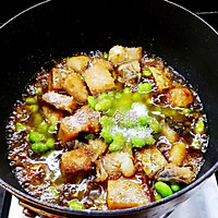 #夏日消暑，非它莫属#咸青鱼烧毛豆的做法图解6