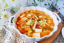 #吃出健康，解决假胖#番茄菌菇豆腐汤的做法