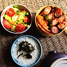 春季送饭便当《2》-蔬菜猪肉卷