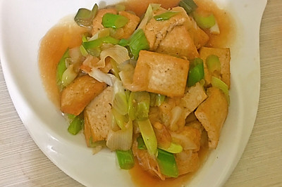 大葱烧豆腐