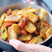 香肠年糕的做法图解11