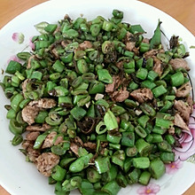 四季豆炒榄菜