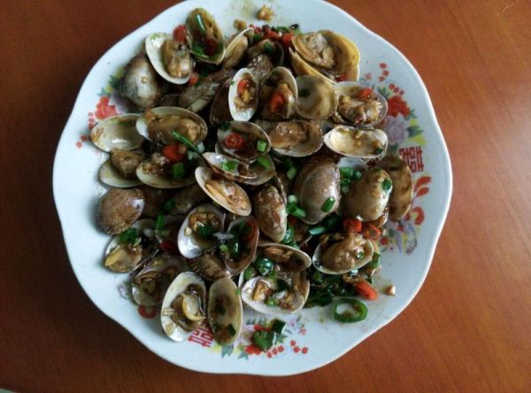 辣炒花蛤
