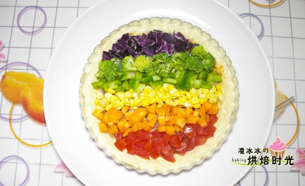 【彩虹披萨】好吃更要好看！#长帝烘焙节华南赛区#的做法