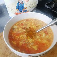 #福临门 起居万福#番茄鸡蛋疙瘩汤的做法图解16
