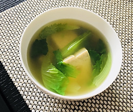 豆腐生菜汤的做法