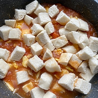 #黄河路美食#番茄鸡蛋烩馍丁的做法图解10