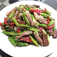芦笋香干炒咸肉的做法图解11