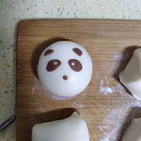 熊猫豆沙包的做法图解9
