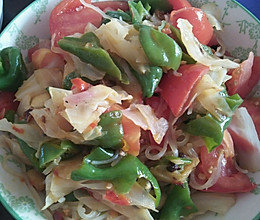 白菜粉条西红柿的做法