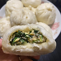 猪肉菠菜包子的做法图解4