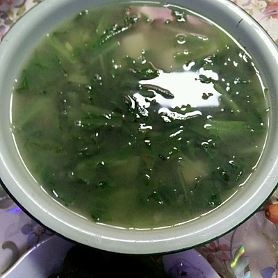 小白菜熬豆腐