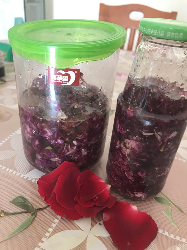 自制玫瑰花蜜酱的做法