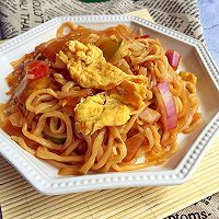 蔬菜炒面的做法图解12