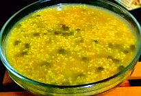 暖胃的小米绿豆粥的做法