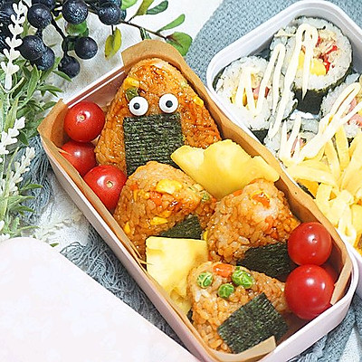 照烧芝士蔬菜饭团