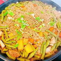 好吃的豆角焖饭的做法图解6